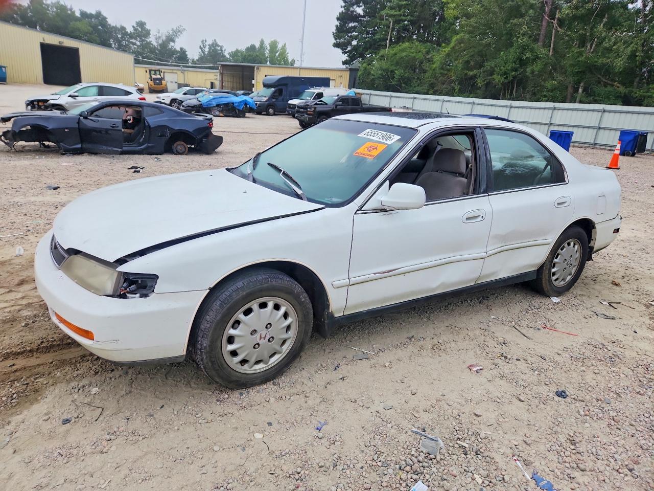 1996 Honda Accord Ex White vin: 1HGCD5651TA152435