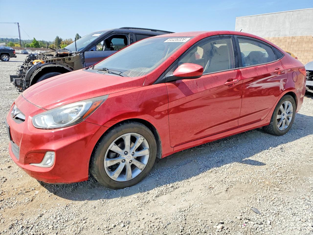 2012 Hyundai Accent Gls Red vin: KMHCU4AE3CU057109