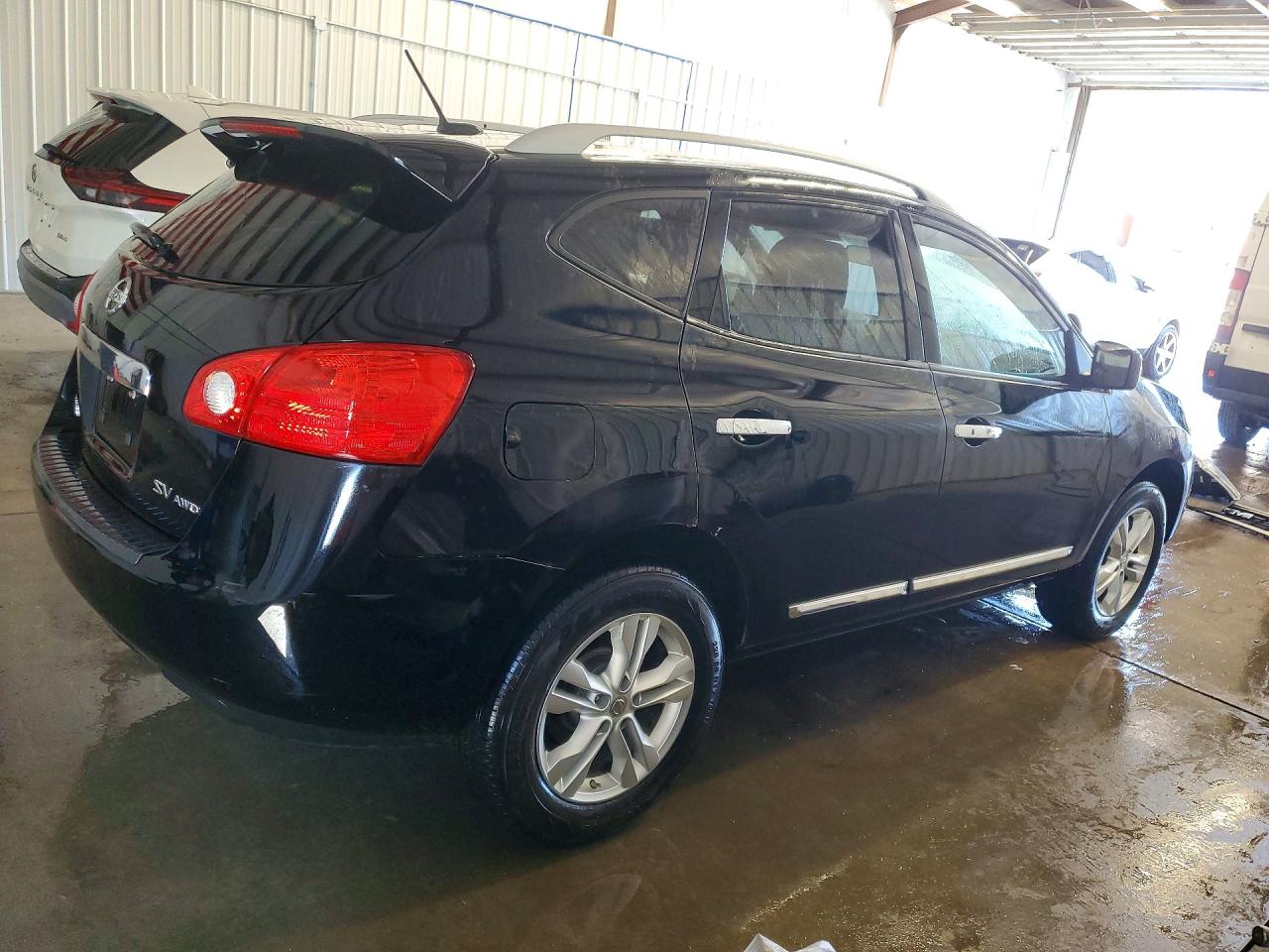 2012 Nissan Rogue S Black vin: JN8AS5MV7CW378596