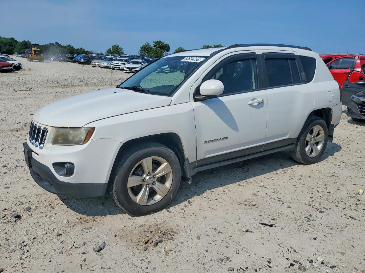 2014 Jeep Compass Latitude White vin: 1C4NJDEB9ED661272