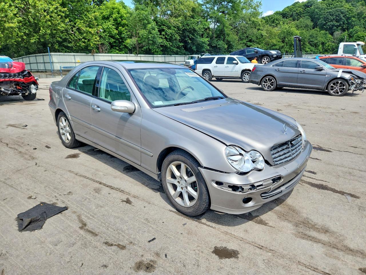 2007 Mercedes-benz C 280 4matic Silver vin: WDBRF92H17F928564