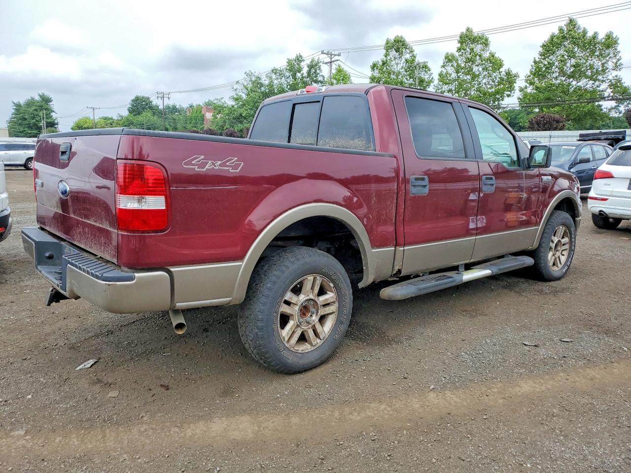 2005 Ford F150 Supercrew Burgundy vin: 1FTPW14535FA87891