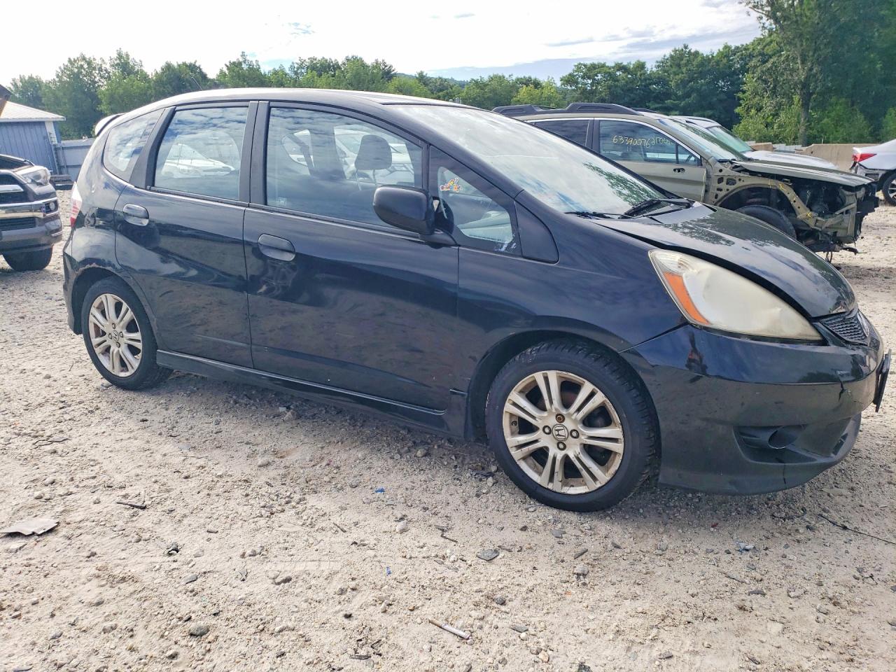 2009 Honda Fit Sport Black vin: JHMGE88439S006977