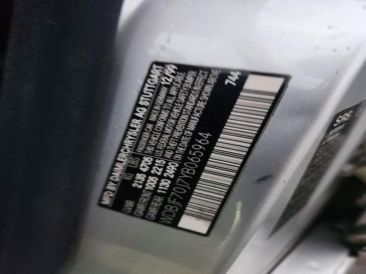 2000 Mercedes-benz E 430 Silver vin: WDBJF70J7YB065964