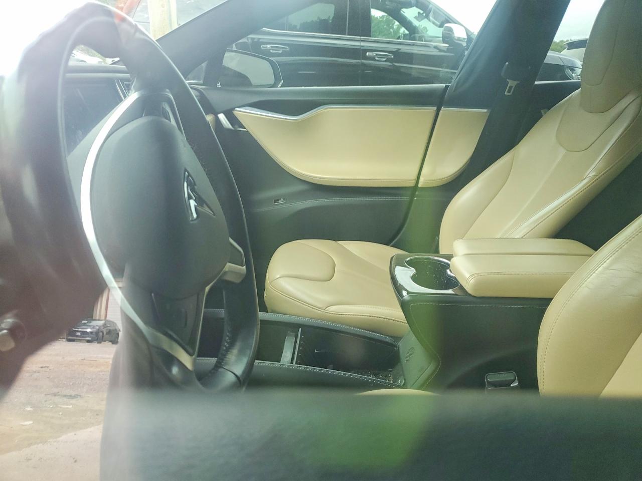 2014 Tesla Model S Синий vin: 5YJSA1H10EFP60852