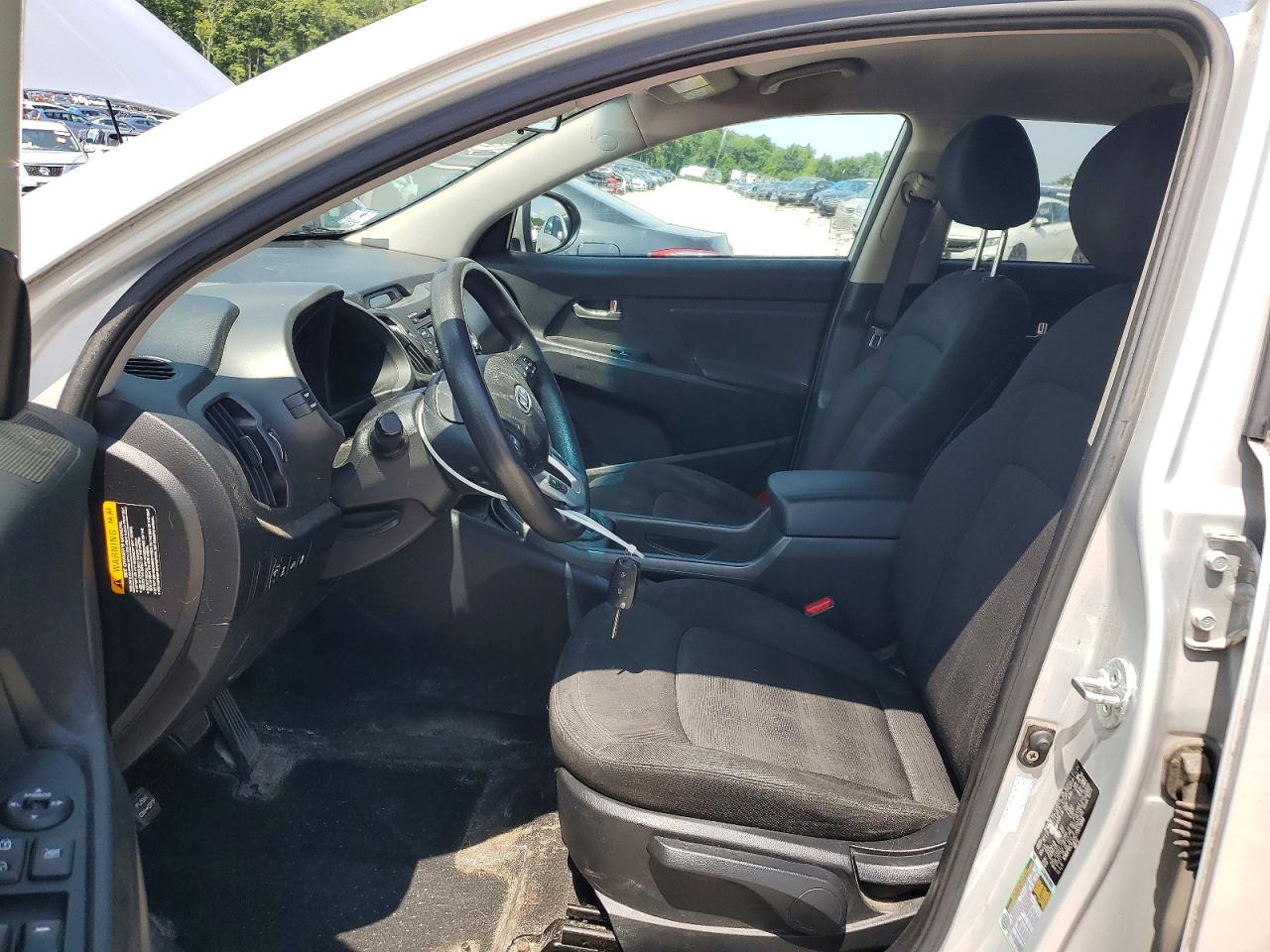 2012 Kia Sportage Lx Silver vin: KNDPBCA22C7307899