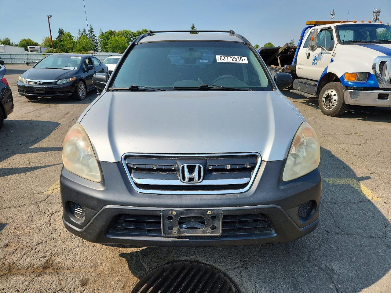 2005 Honda Cr-v Lx Silver vin: SHSRD78525U309328