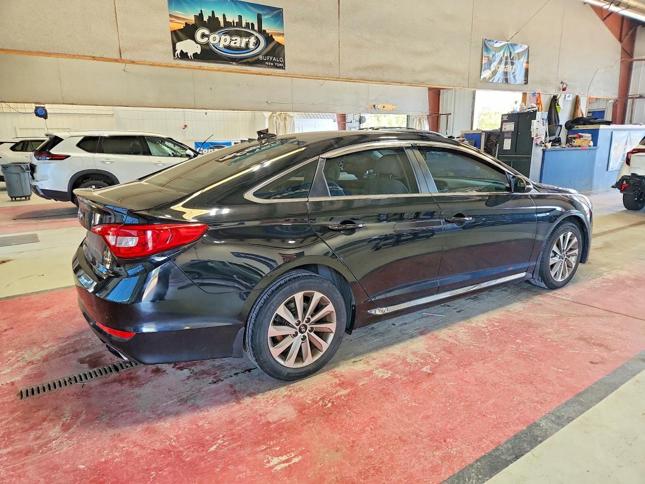 2015 Hyundai Sonata Sport Черный vin: 5NPE34AF5FH237540