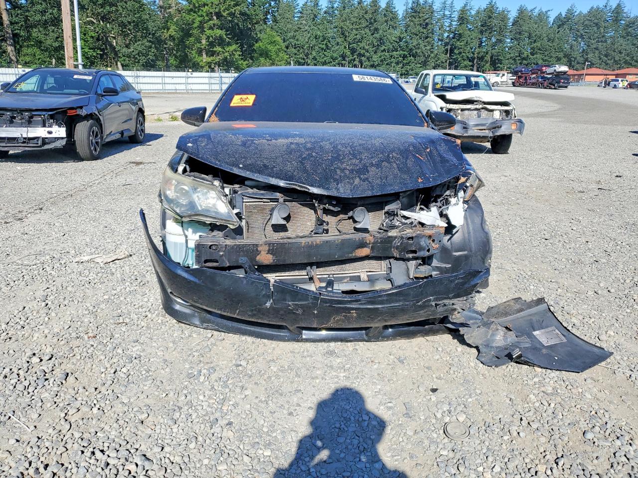 2014 Toyota Camry Se Black vin: 4T1BF1FK7EU412868