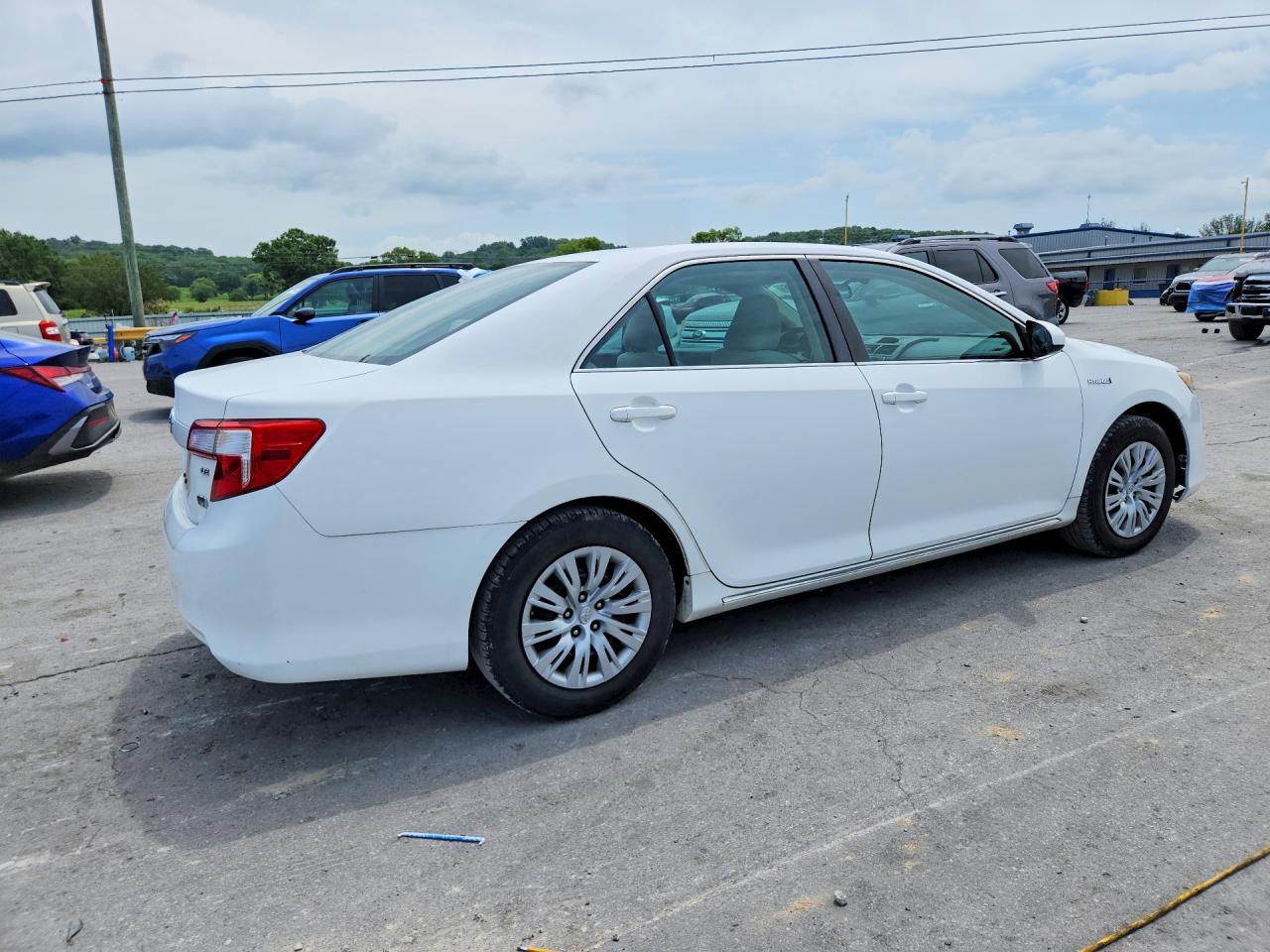 2012 Toyota Camry Hybrid Le White vin: 4T1BD1FK9CU062078