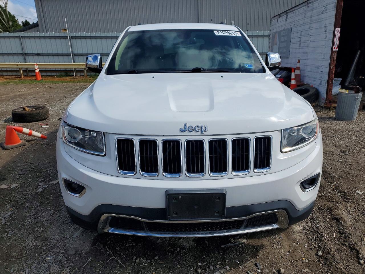 2014 Jeep Grand Cherokee Limited White vin: 1C4RJFBG2EC293763