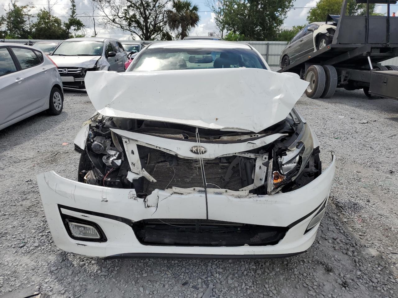 2014 Kia Optima Lx Белый vin: 5XXGM4A76EG323819