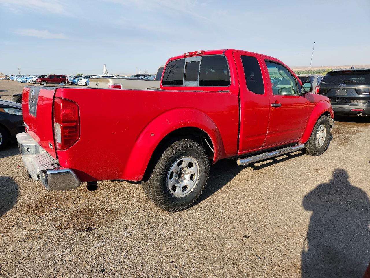 2007 Nissan Frontier Se Red vin: 1N6AD06U87C403216