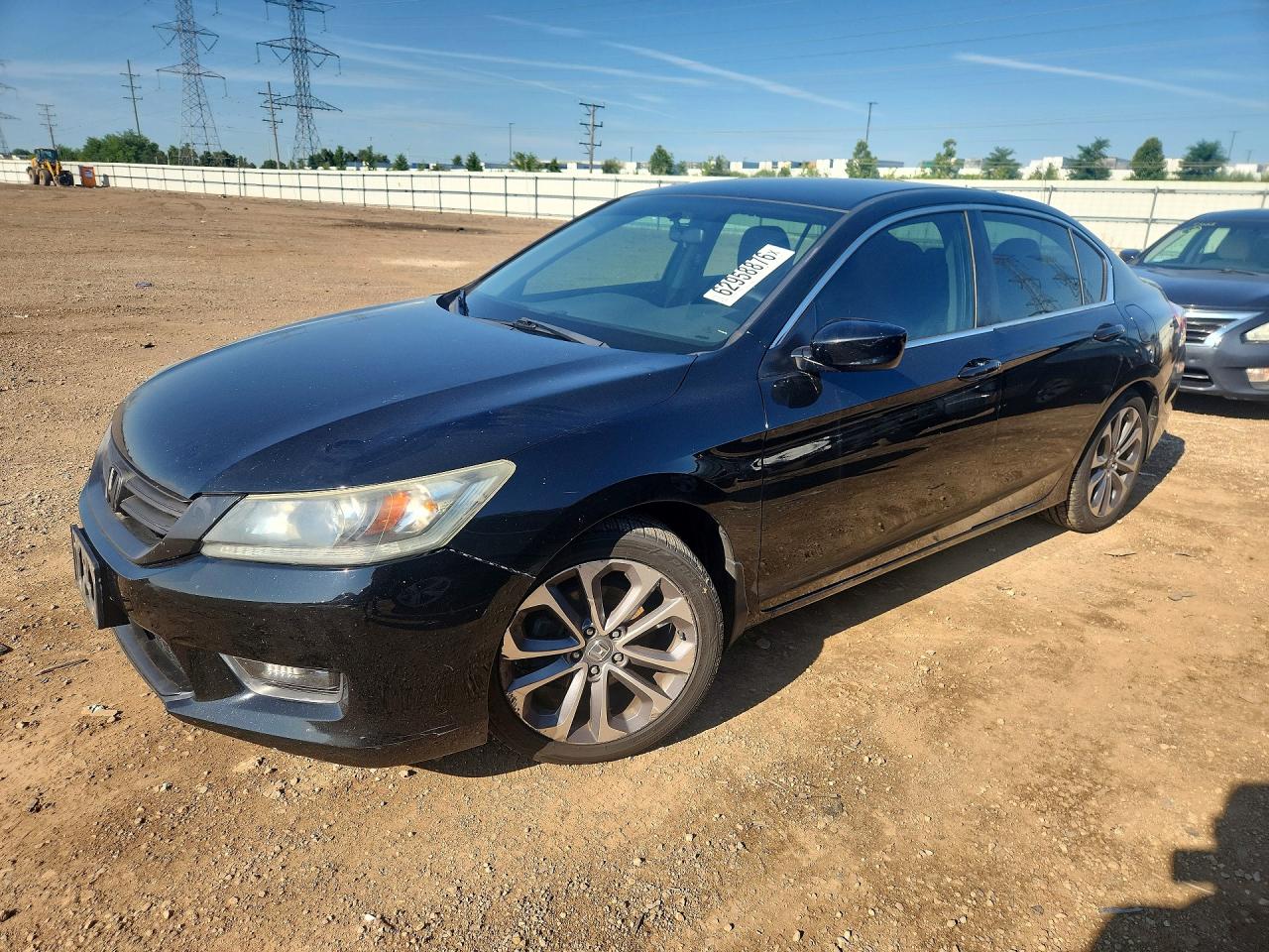 2014 Honda Accord Sport Черный vin: 1HGCR2F50EA280927