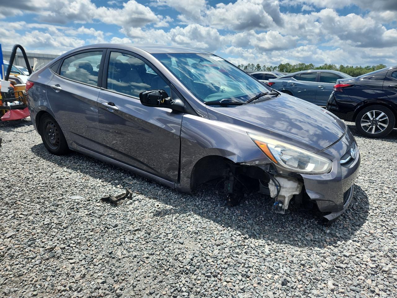 2015 Hyundai Accent Gls Gray vin: KMHCT4AE8FU897992