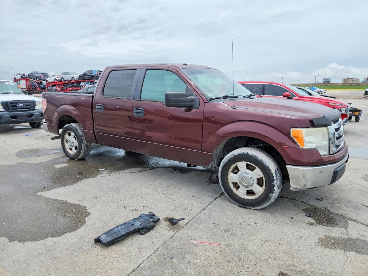 2010 Ford F150 Supercrew Red vin: 1FTEW1C89AKB59844