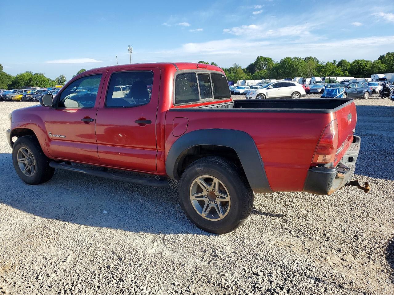 2013 Toyota Tacoma Double Cab Prerunner Red vin: 5TFJU4GN2DX042507