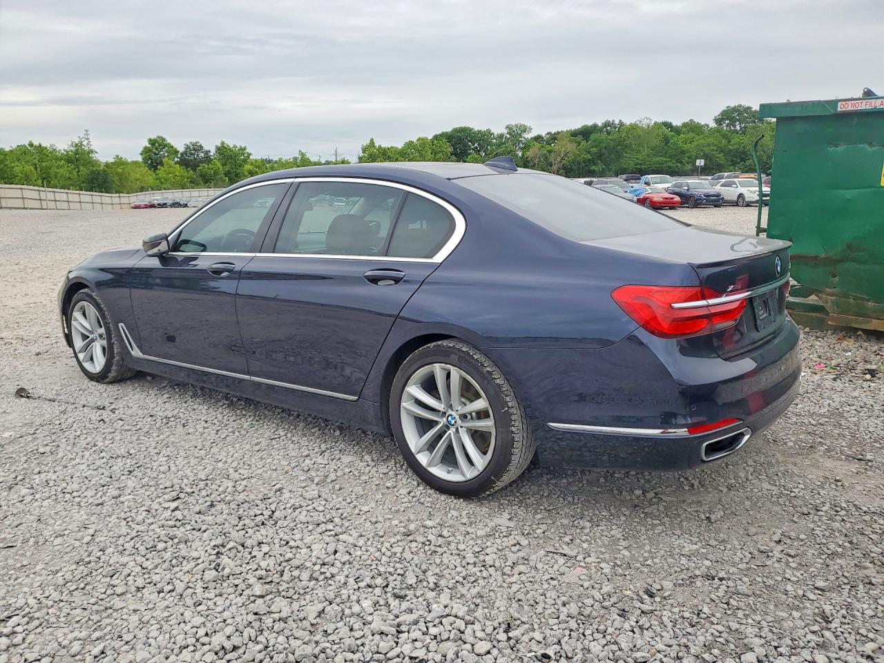 2016 Bmw 750 Xi Blue vin: WBA7F2C59GG419558