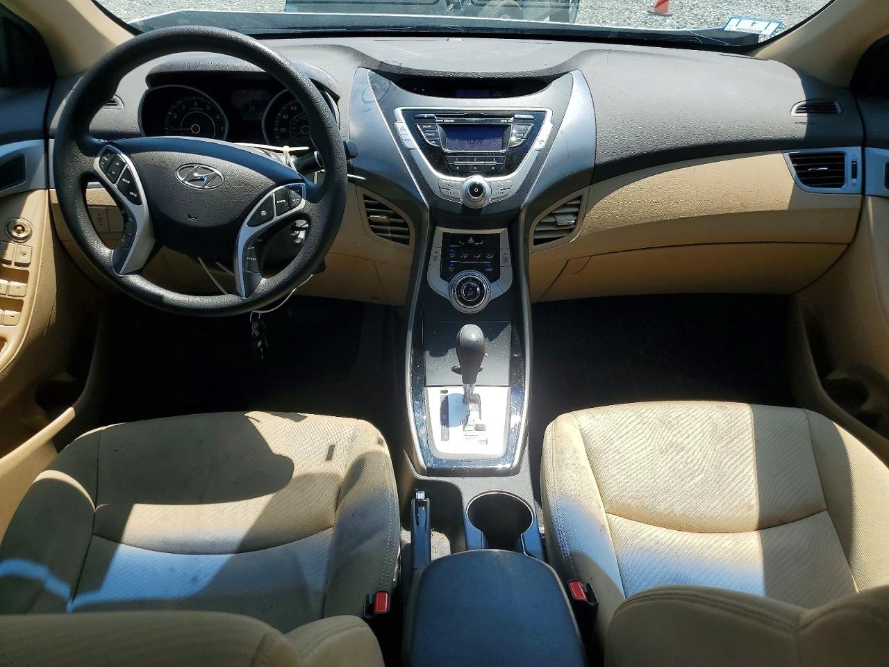 2012 Hyundai Elantra Gls Blue vin: KMHDH4AE6CU232624