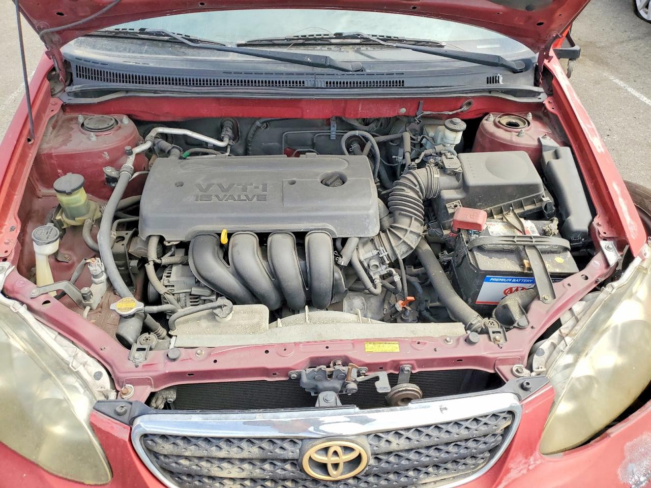 2006 Toyota Corolla S Red vin: 1NXBR32E96Z663802