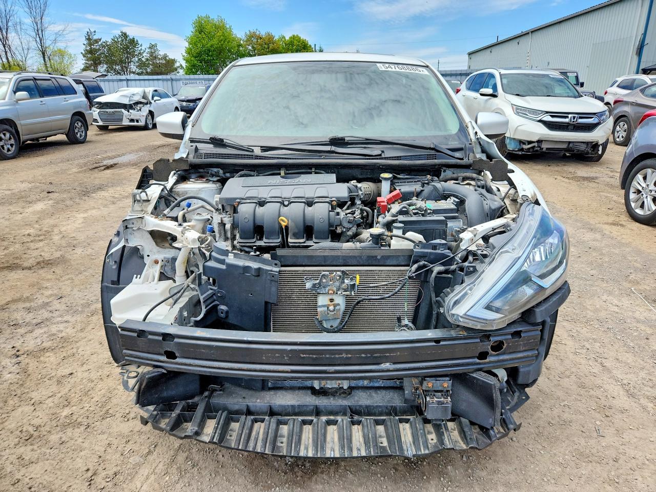 2019 Nissan Sentra S White vin: 3N1AB7AP8KY403108