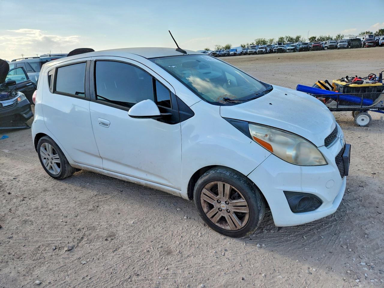2014 Chevrolet Spark 1lt White vin: KL8CD6S98EC541456