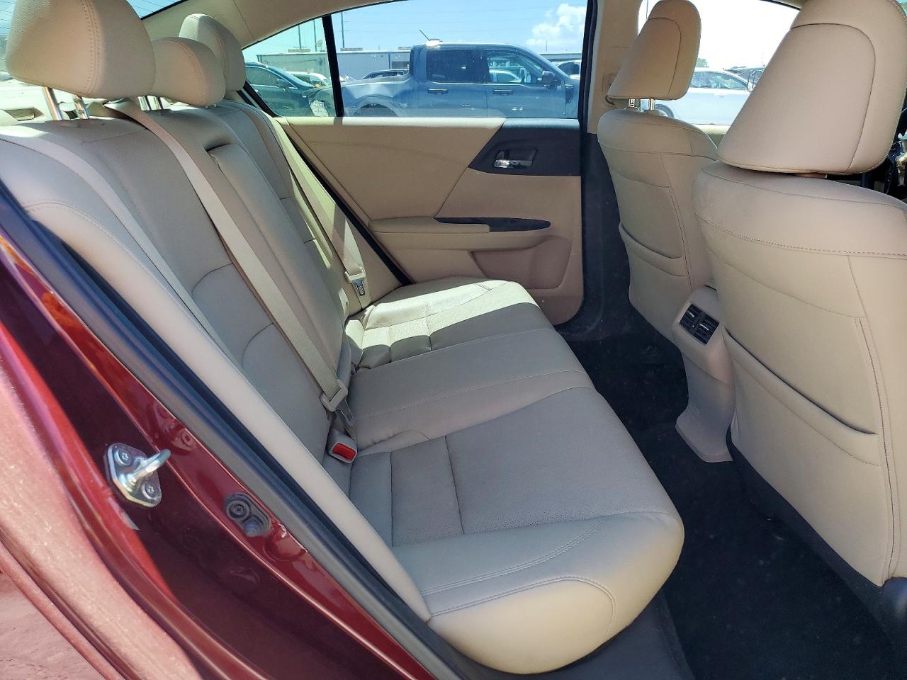 2015 Honda Accord Hybrid Exl Burgundy vin: 1HGCR6F52FA011837