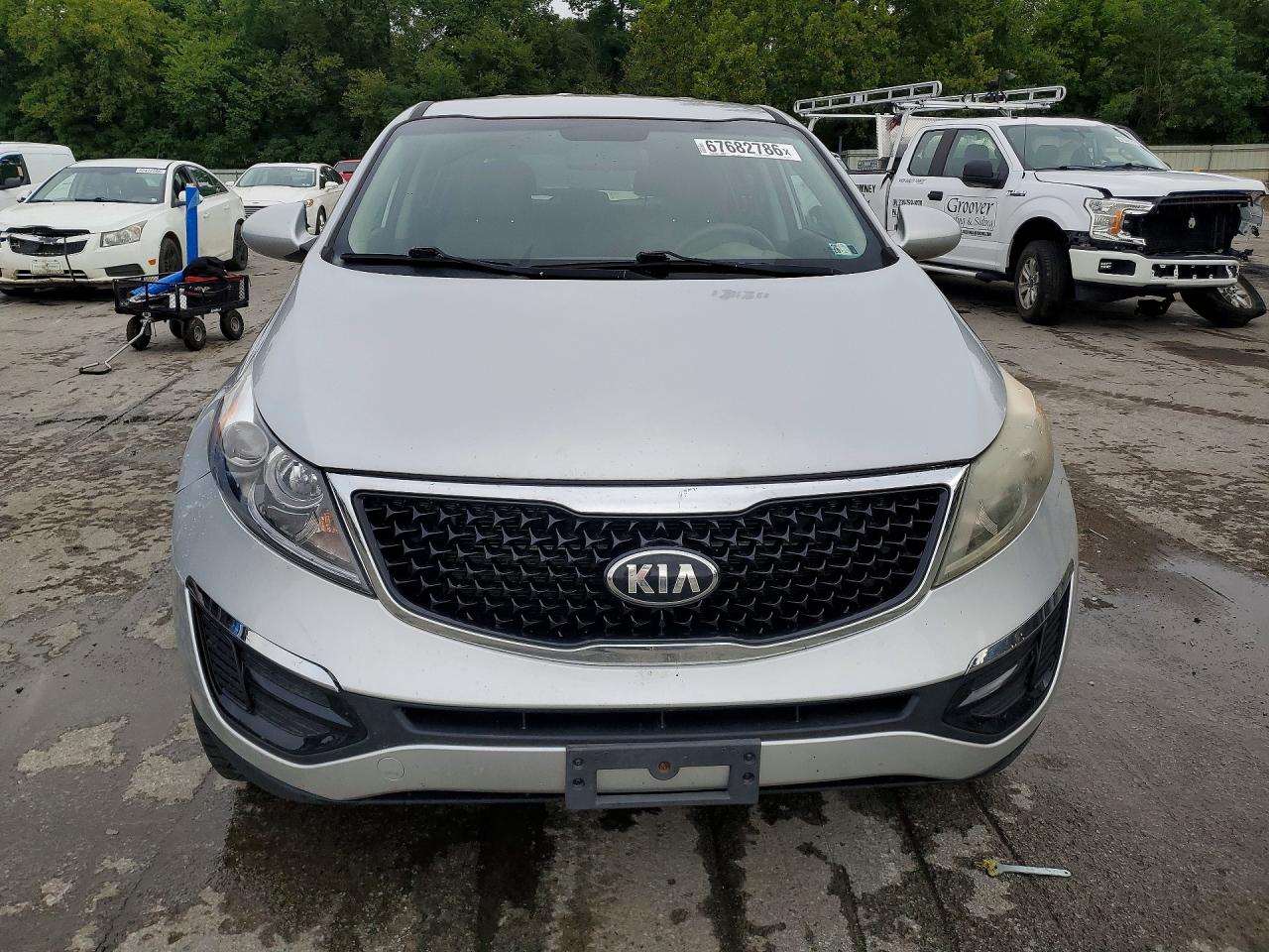 2015 Kia Sportage Lx Silver vin: KNDPBCAC9F7780356