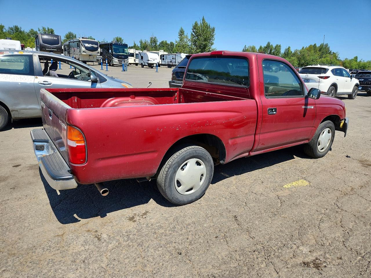 1999 Toyota Tacoma Base Red vin: 4TANL42N5XZ557999