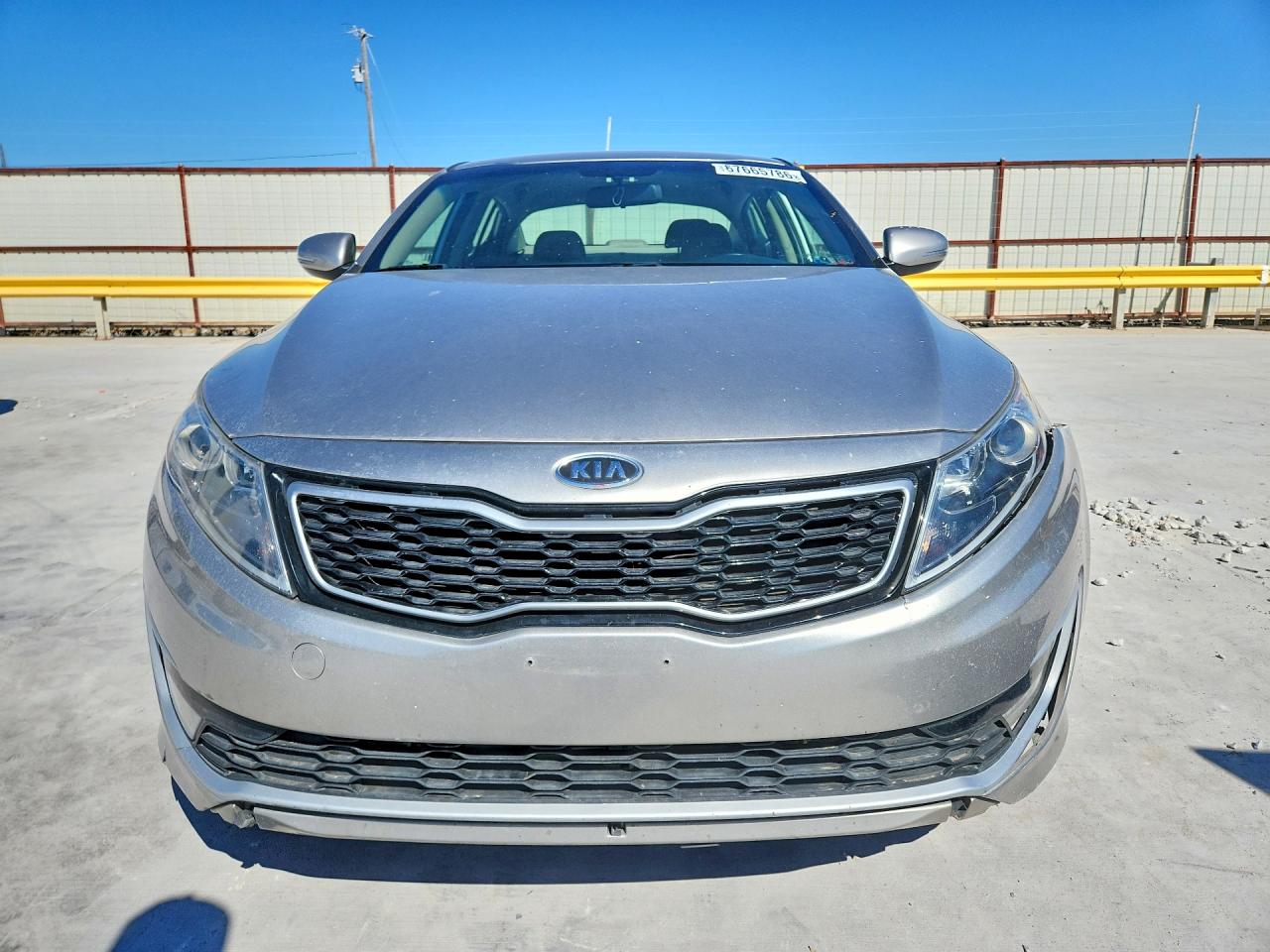 2012 Kia Optima Hybrid Silver vin: KNAGM4AD0C5011516