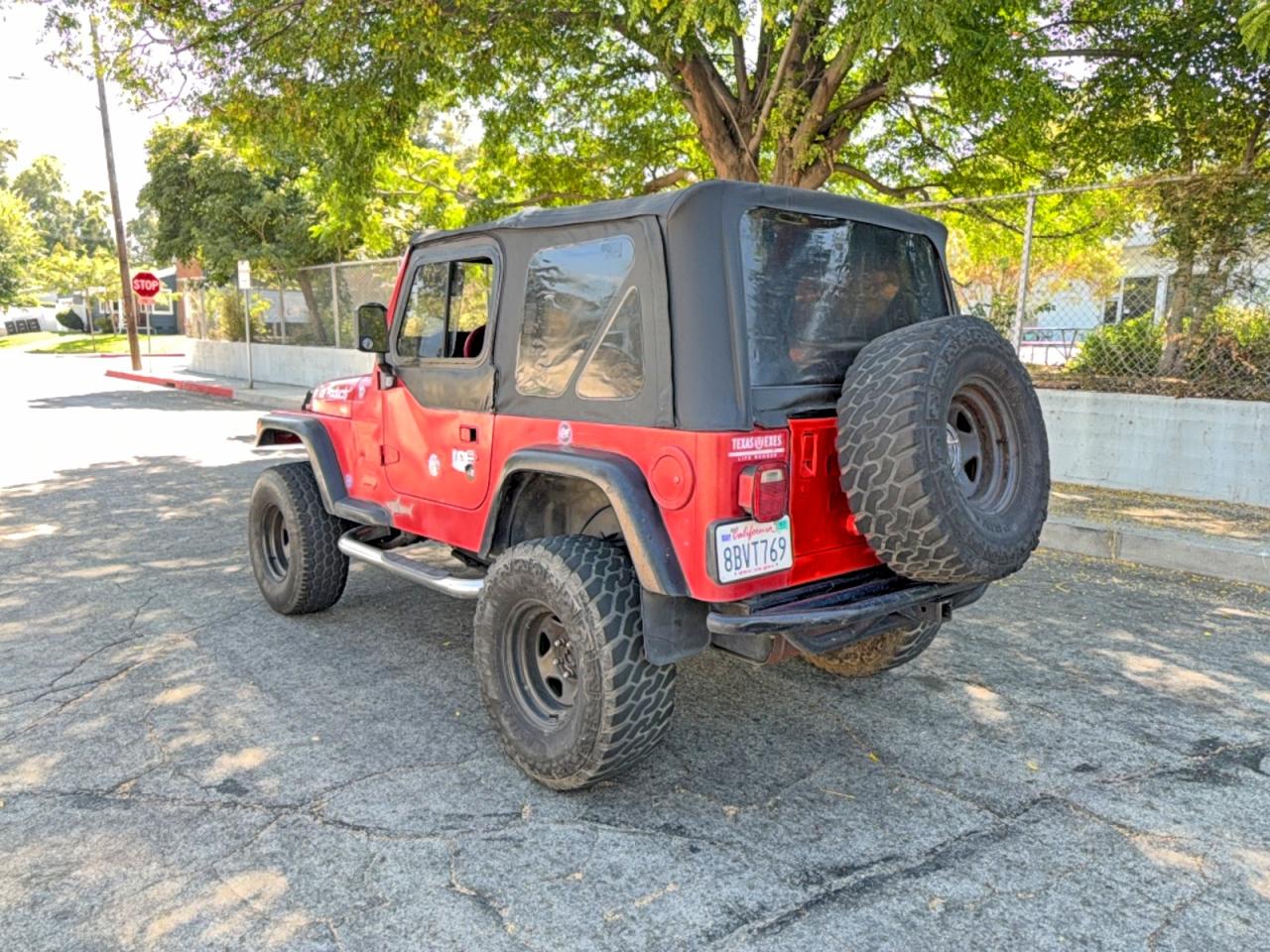 1998 Jeep Wrangler / Tj Sport Красный vin: 1J4FY19S4WP732185