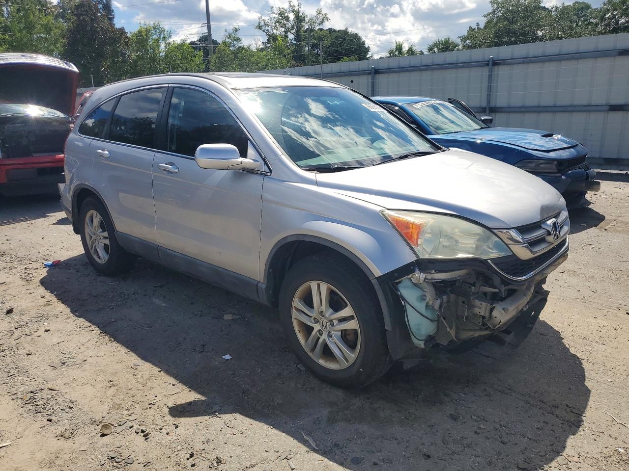 2010 Honda Cr-v Exl Silver vin: 5J6RE4H7XAL019540
