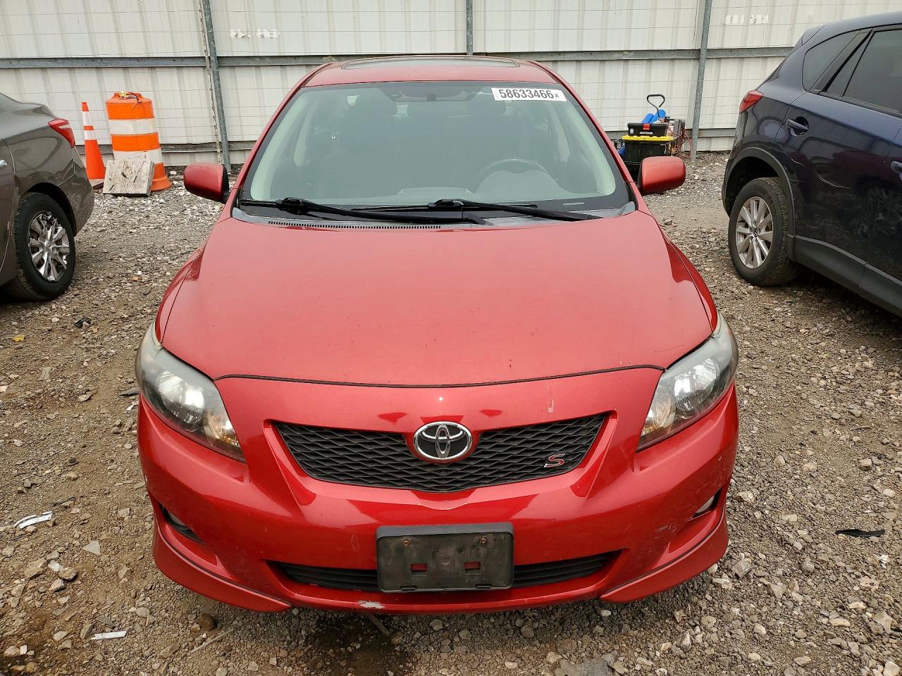 2010 Toyota Corolla S Red vin: 2T1BU4EE6AC227385