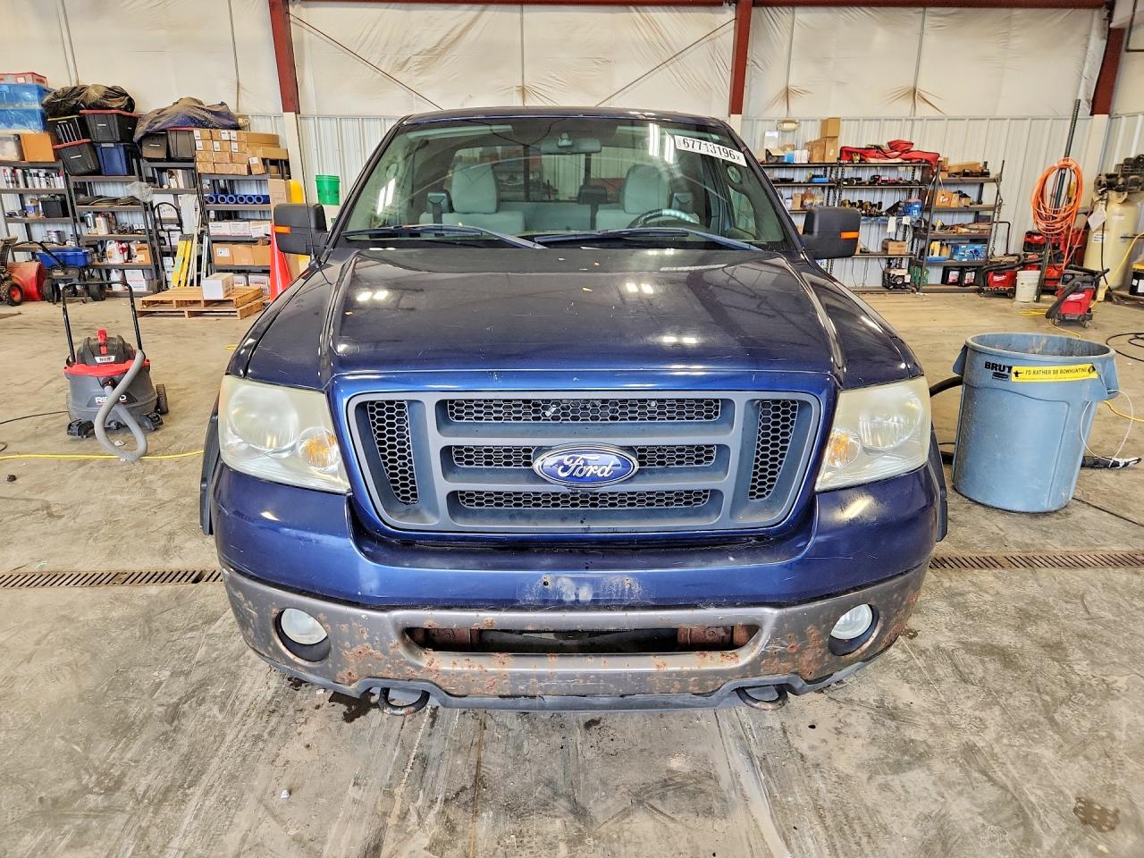 2007 Ford F150 Blue vin: 1FTPX14V37FB18153