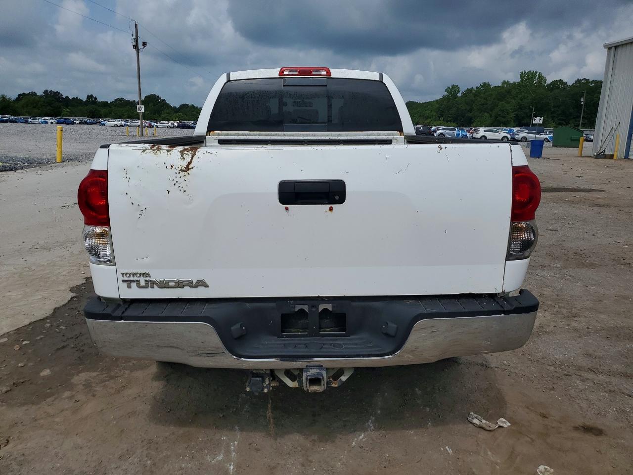 2009 Toyota Tundra Sr5 White vin: 5TFRV54129X073545
