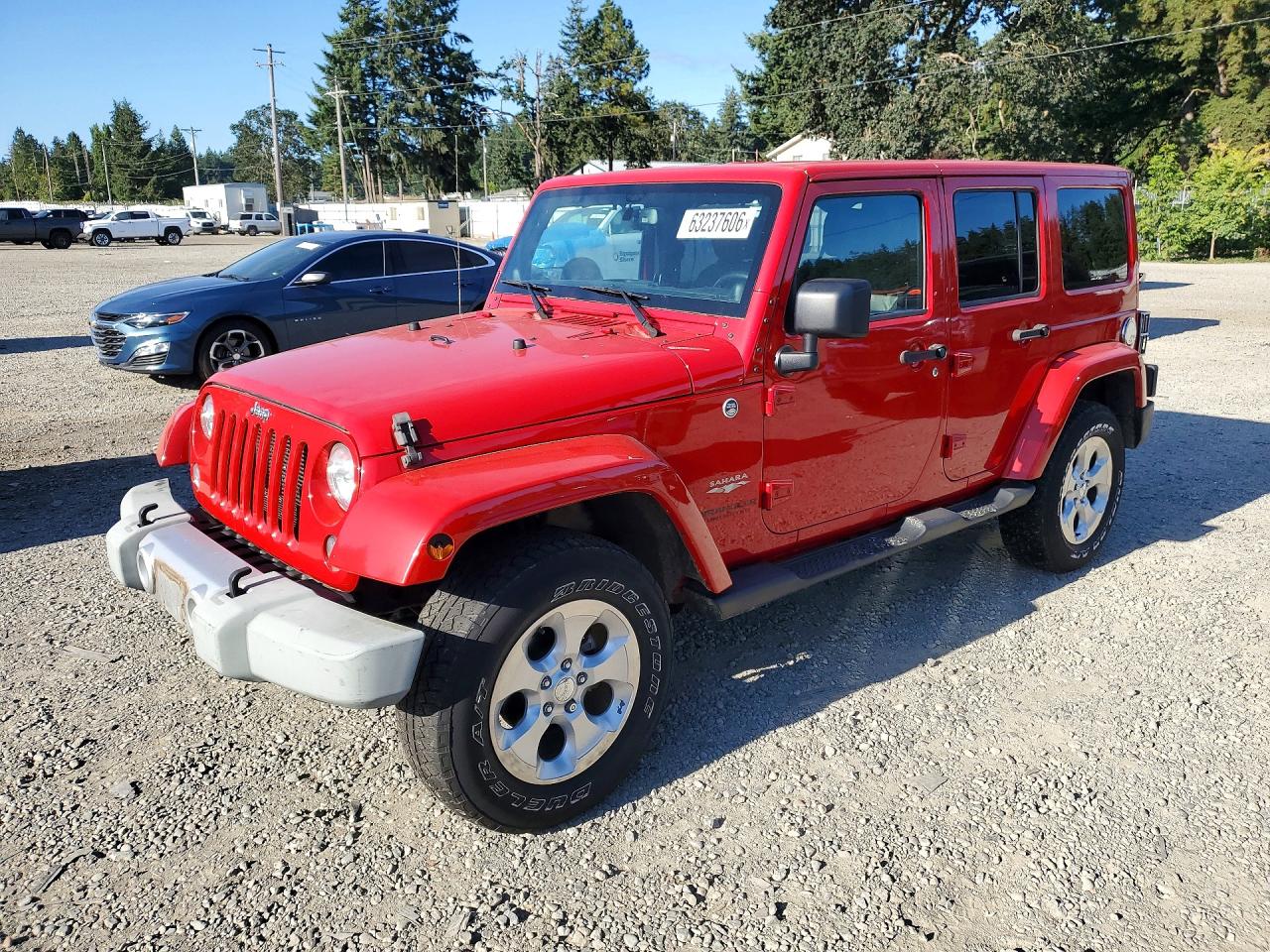 2014 Jeep Wrangler Unlimited Sahara Красный vin: 1C4HJWEG9EL292701