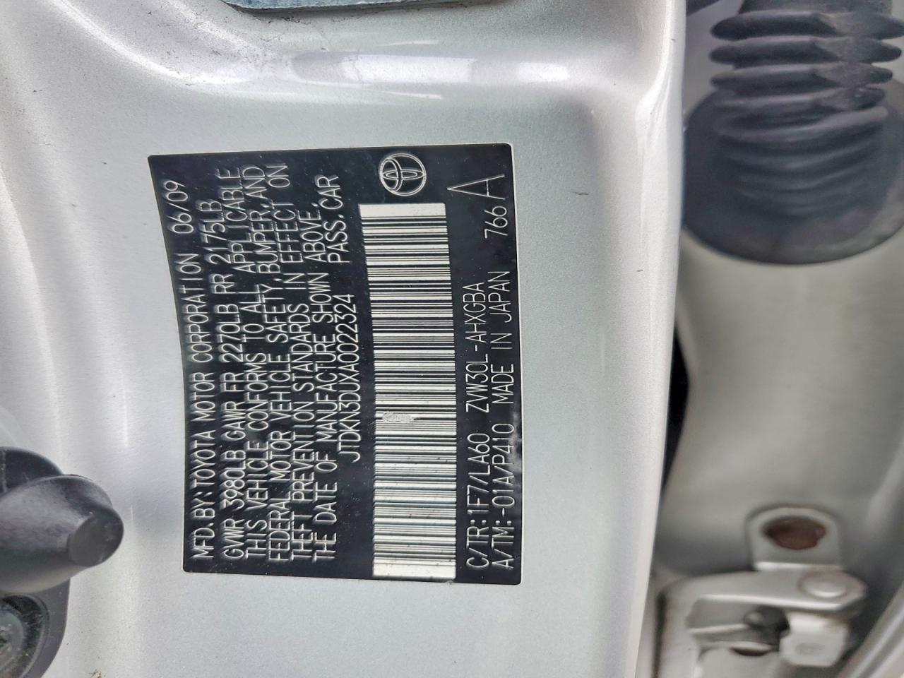 2010 Toyota Prius Iv Silver vin: JTDKN3DUXA0022324
