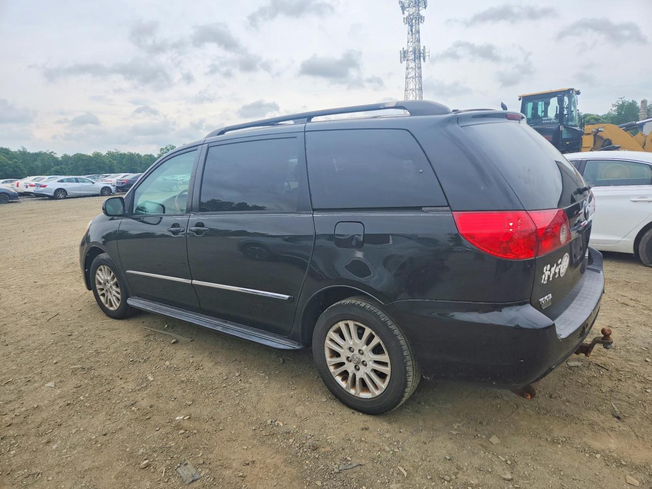 2008 Toyota Sienna Xle Limited Black vin: 5TDBK22C58S019271