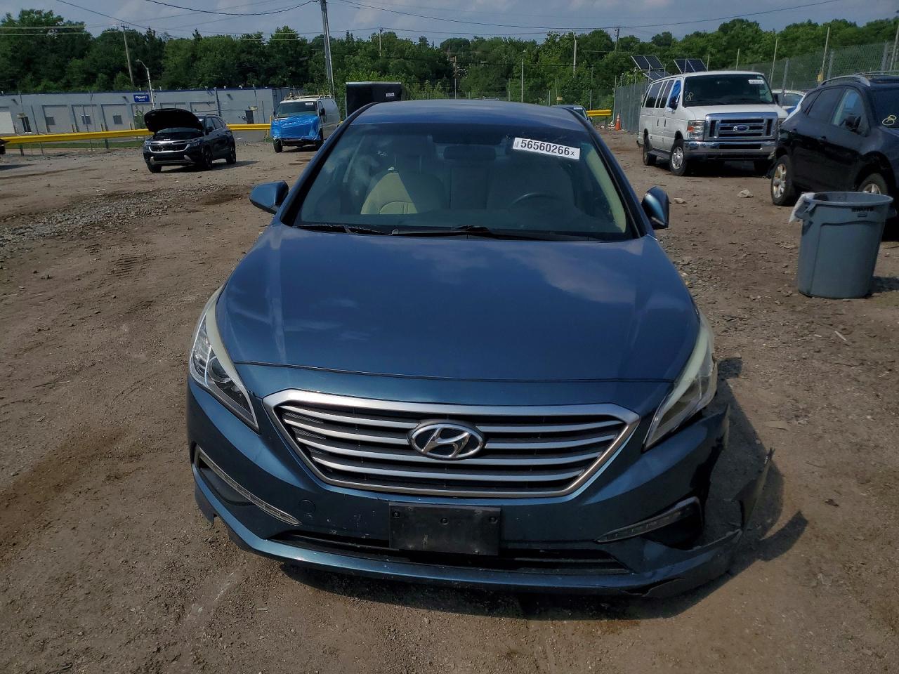 2015 Hyundai Sonata Blue vin: 5NPE24AF7FH144442