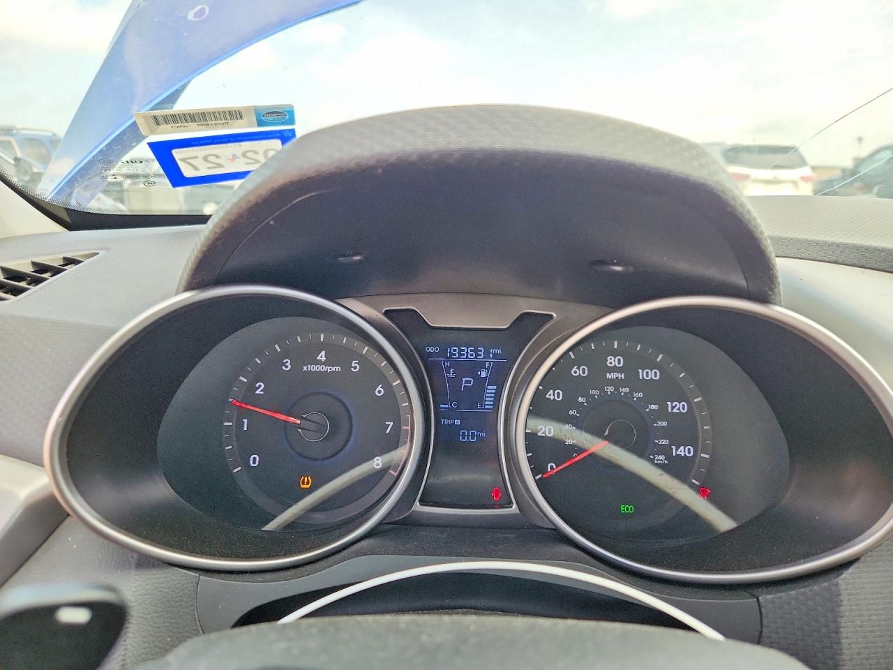 2013 Hyundai Veloster Base Blue vin: KMHTC6AD3DU140899