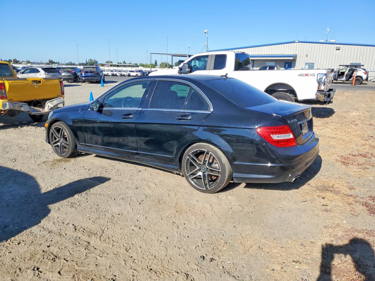 2013 Mercedes-benz C 250 Black vin: WDDGF4HB2DA872826