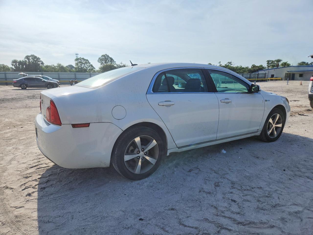 2009 Chevrolet Malibu Hybrid Белый vin: 1G1ZF57569F128718