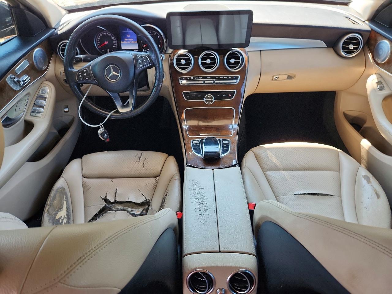 2015 Mercedes-benz C 300 4matic Black vin: 55SWF4KB8FU001212