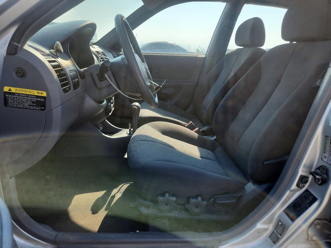 2005 Hyundai Accent Gls Silver vin: KMHCG45C05U578484