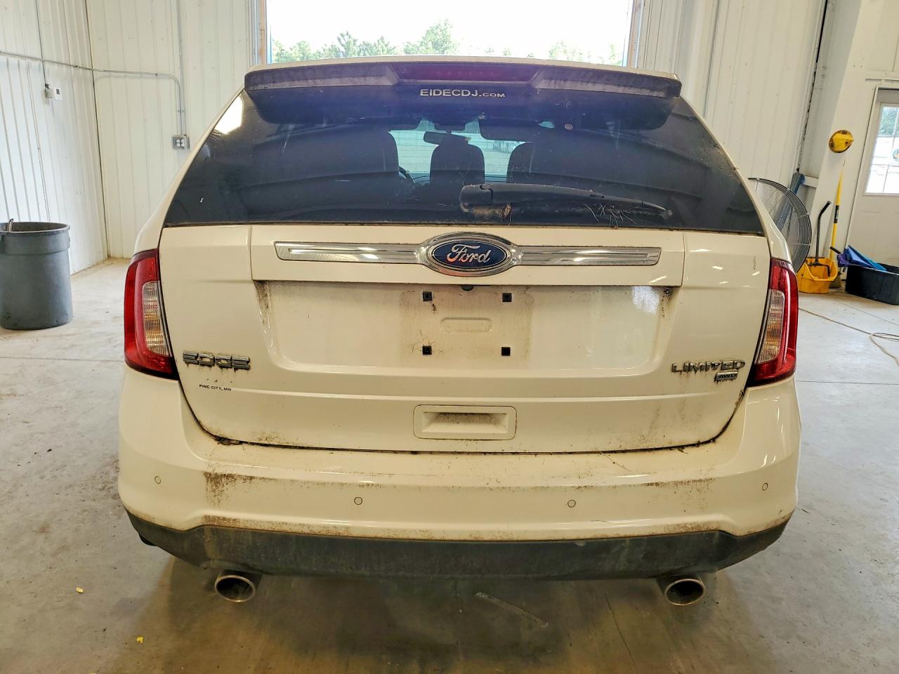 2011 Ford Edge Limited White vin: 2FMDK4KCXBBA50654
