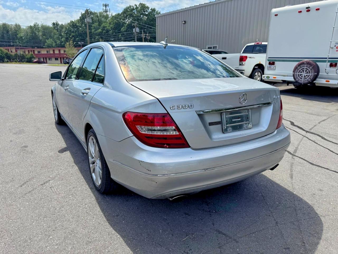 2014 Mercedes-benz C 300 4matic Silver vin: WDDGF8AB7EG239514