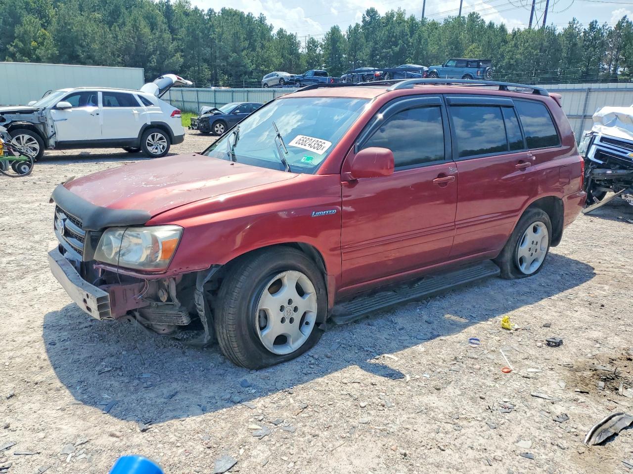 2005 Toyota Highlander Limited Red vin: JTEEP21A150120946