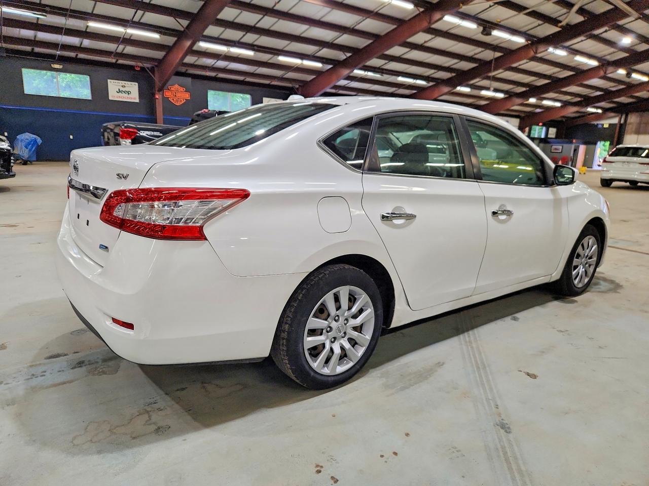 2013 Nissan Sentra S White vin: 3N1AB7AP8DL799606
