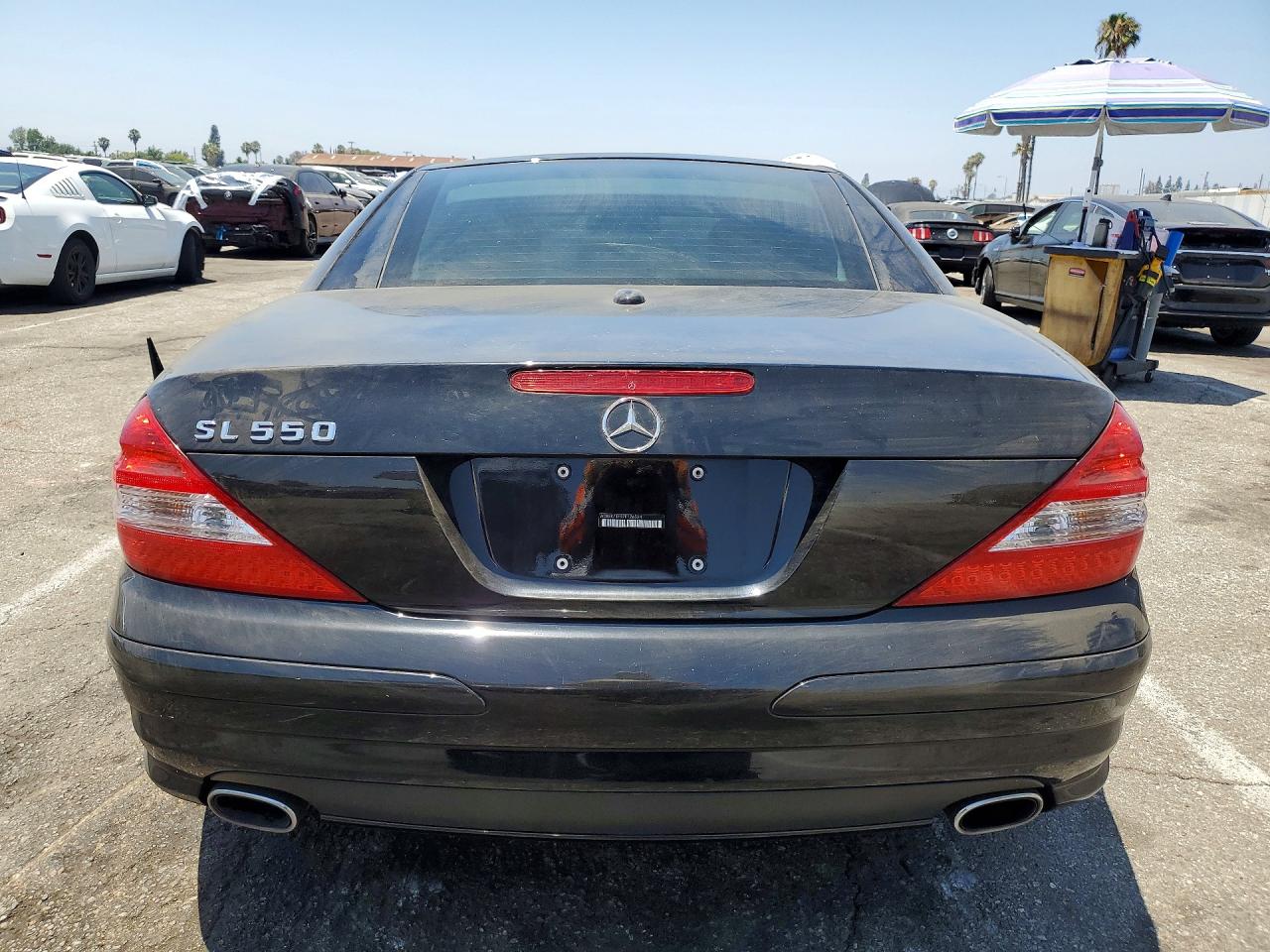 2007 Mercedes-benz Sl 550 Черный vin: WDBSK71F97F126524