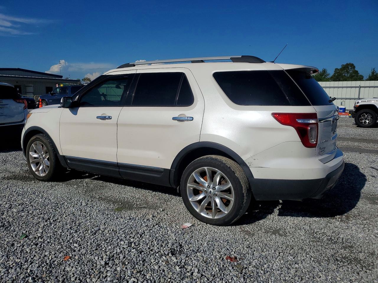 2014 Ford Explorer Limited White vin: 1FM5K7F83EGA37382